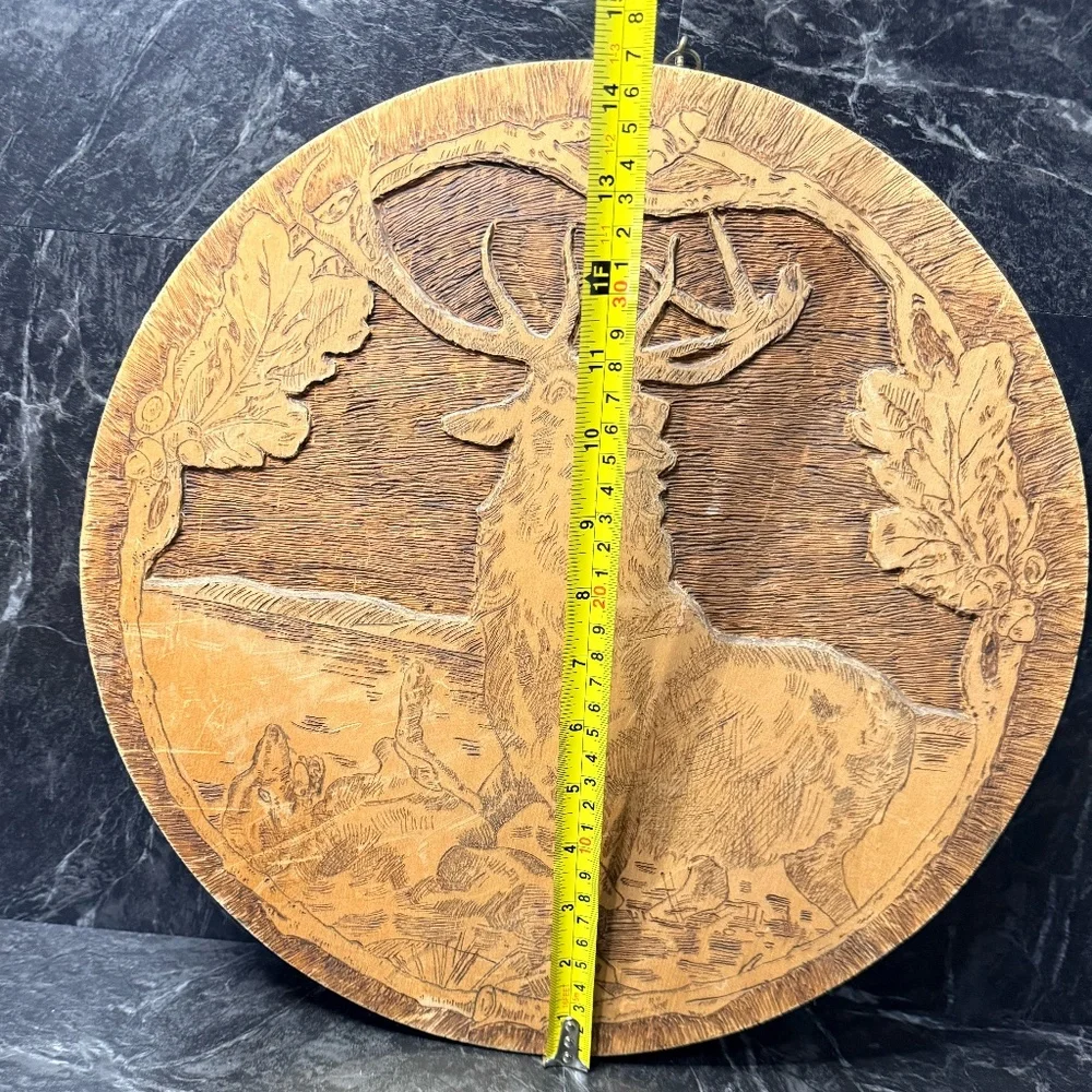FLEMISH ART CO. Wooden Elk Plaque #854
